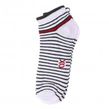 Pack of 4 men's ankle socks, men's short socks, cotton, printed.