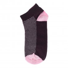 Pack of 4 women's ankle socks, women's short socks, cotton, printed.