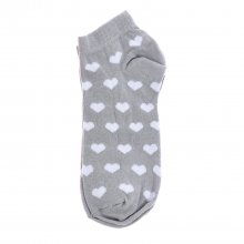 Pack of 4 women's ankle socks, women's short socks, cotton, printed.