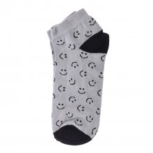 Pack of 4 men's ankle socks, men's short socks, cotton, printed.