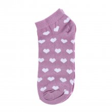 Pack of 4 women's ankle socks, women's short socks, cotton, printed.