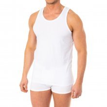 Camiseta de tirante ancho y cuello redondo para hombre A0DGN, Camiseta sin mangas, Camiseta de tirantes, Camiseta de hombre