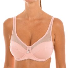 Generous 00ASF women's underwire bra with micro tulle detail provides support and elegance with a feminine design