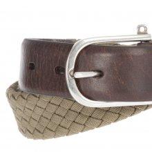 Men's braided canvas belt HM411225